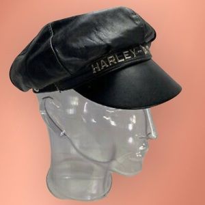 HARLEY-DAVIDSON |  Leather Flat Cap